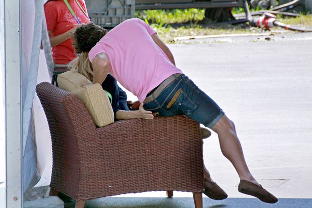 Sí, son ellos haciéndose mimos. Claro, que esto era en Miami en marzo de 2013...