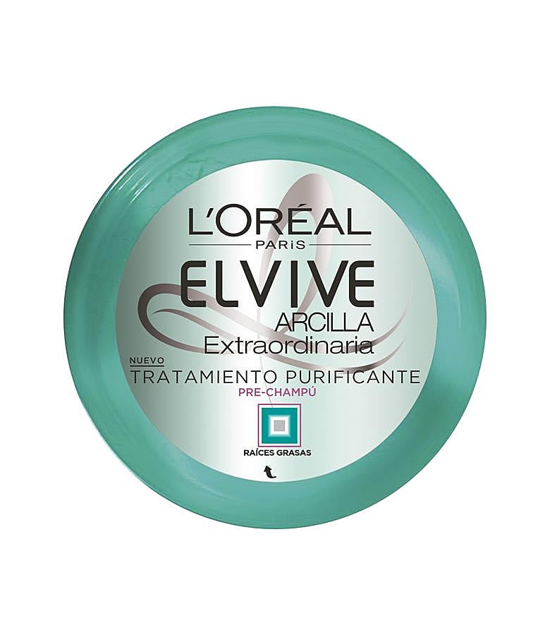 Una mascarilla que se aplica antes que el champú. Gracias a su alta concentración del 30% de arcilla, aplicándolo en el cuero cabelludo y en las raíces sobre el pelo seco antes de lavarlo. Su resultado: absorbe y elimina la grasa dejando las raíces limpias, frescas y ligeras hasta 3 días. (4,99€).