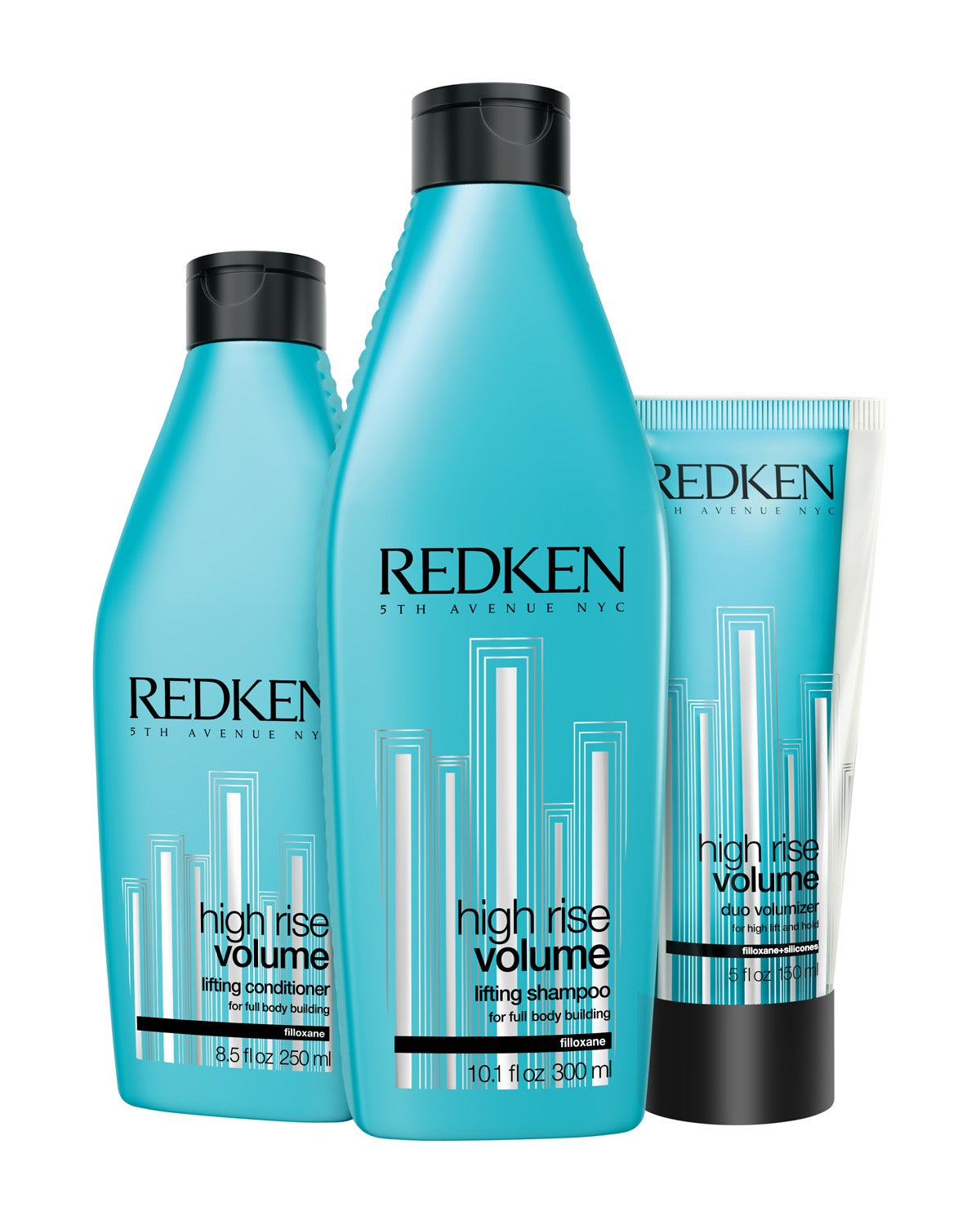 Perfecta para conseguir un volumen duradero durante todo el día. Su fórmula añade volumen y cuerpo al cabello para un resultado suave y brillante. La gama está formada por Champú (17,90€), Acondicionador (20,90€) y Dual Volumizer (crema de volumen con un gel, 26,90€)