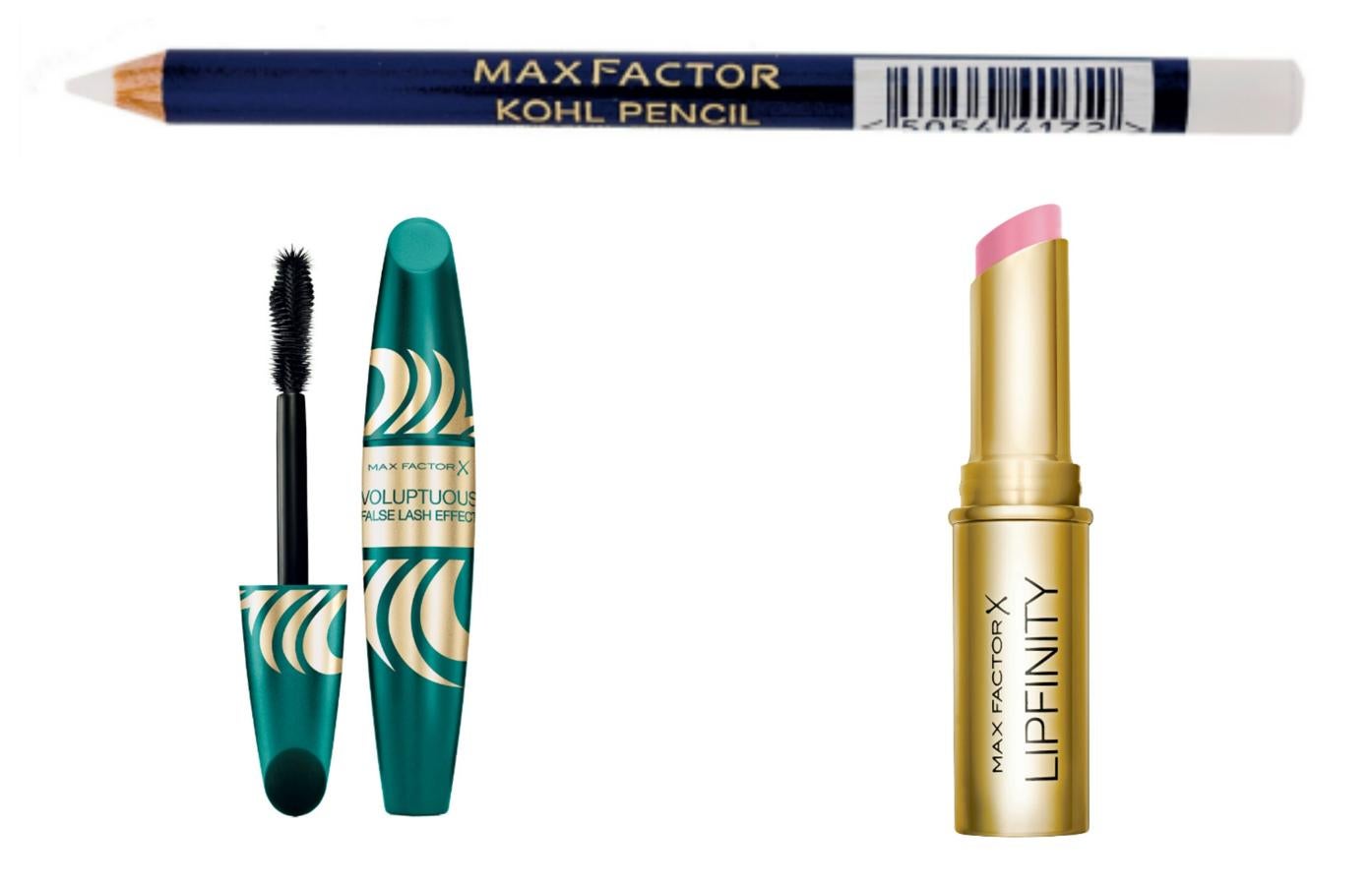 Miguel Álvarez ha centrado la atención en la mirada, con un efecto felino, a base de eyeliner en tonalidades de verde. ¿El truco para agrandar el ojo? Un trazo en blanco que continúa más allá de la línea de agua y dos capas de máscara. Una mirada estructurada y atrevida a la vez. Labial Lipfinity Long Lasting , tono Stay Exclusive (12,99 €); Khol Pencil en tono White (7,99 €); y máscara de pestañas False Lash Effect Voluptuous (15,99 €). Todo de Max Factor.