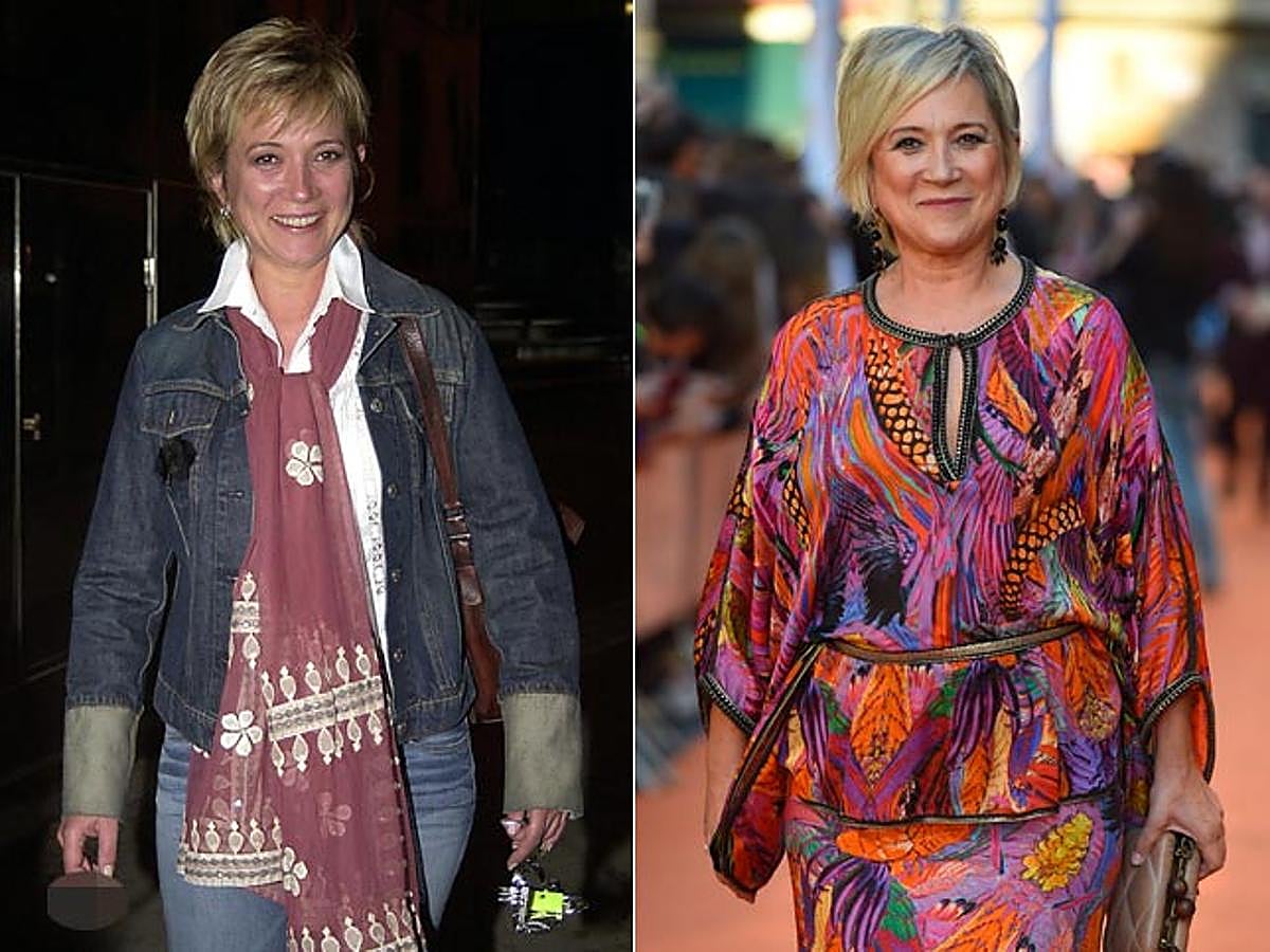 Inés Ballester y su cambio f´isico: a la izquierda, en marzo de 2003. A la derecha, durante el pasado FesTVal de Vitoria, en septiembre de 2016.