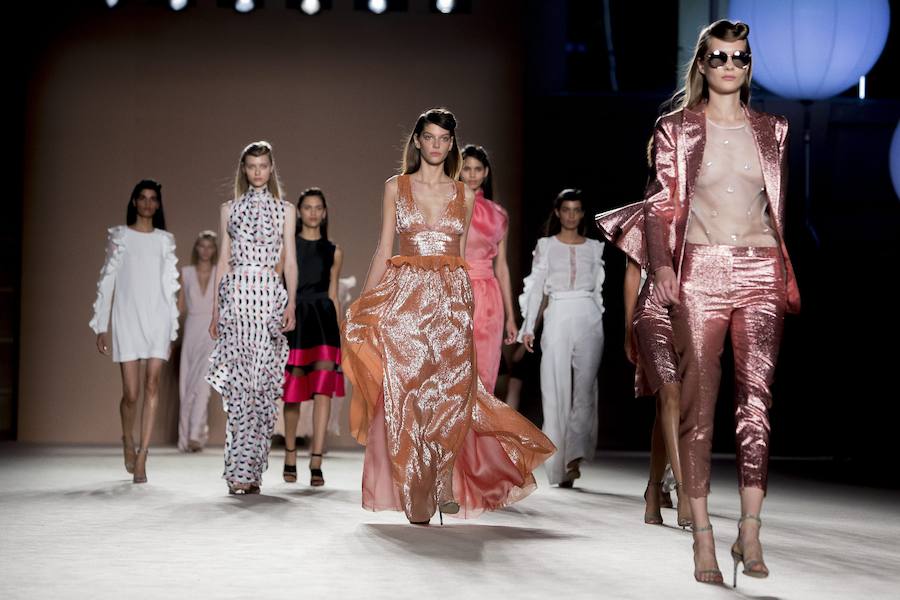 Así finalizaba la puesta en escena de la firma Justicia Ruano en Barcelona.