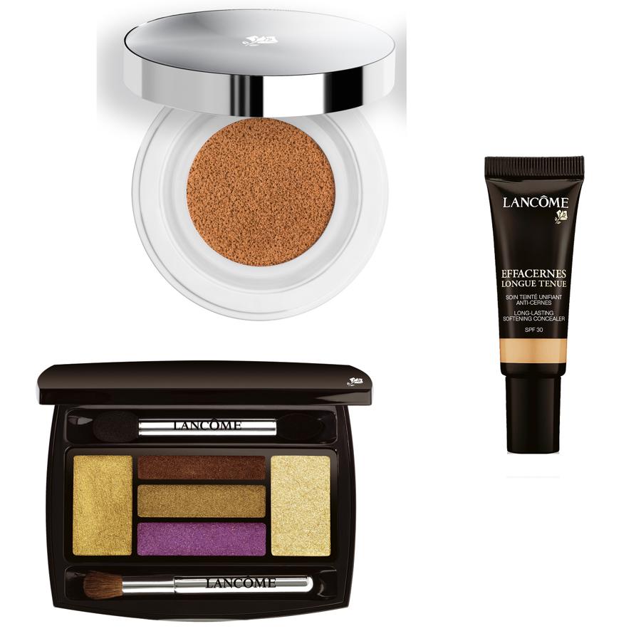 Base Miracle Cushion (38 €). Corrector Effacernes Longue Tenue (36 €). Hypnôse Palette Ombres d'été (57 €).