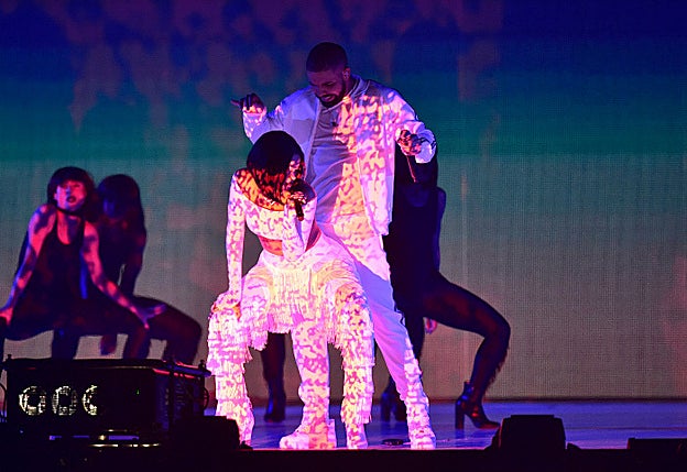 Galería. Rihanna, en uno de sus conciertos