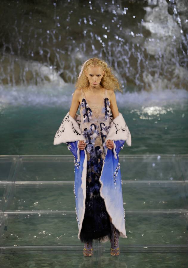 Una de las propuestas que la firma subió a la pasarela situada sobre la fuente