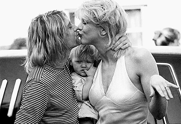 Kurt Cobain y Courtney Love