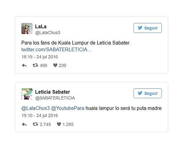 Aquí los dos tuits de la discordia.