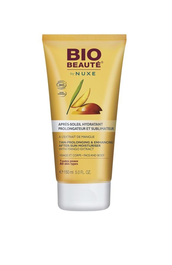 Emulsión fresca y fundente que sublima al instante la piel con un sutil efecto ‘glowy’, gracias a la asociación de 3 partículas nacaradas naturales. La asociación del extracto oleoso de mango BIO y aloe vera BIO: hidrata y calma al instante las sensaciones de ardor de la piel. (16,90 €)