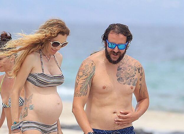 Blanca Custa en una imagen de archivo durante uno de sus embarazos anteriores.