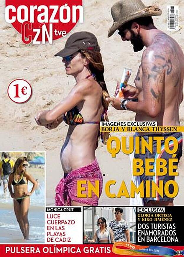 Esta es nuestra portada de esta semana anunciando el quinto embarazo de Blanca Cuesta.