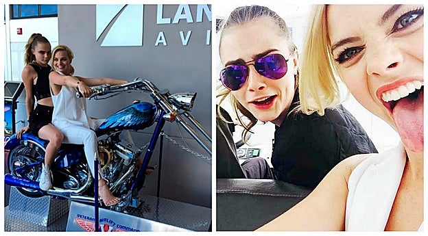 Cara Delevingne y Margot Robbie en el año 2015