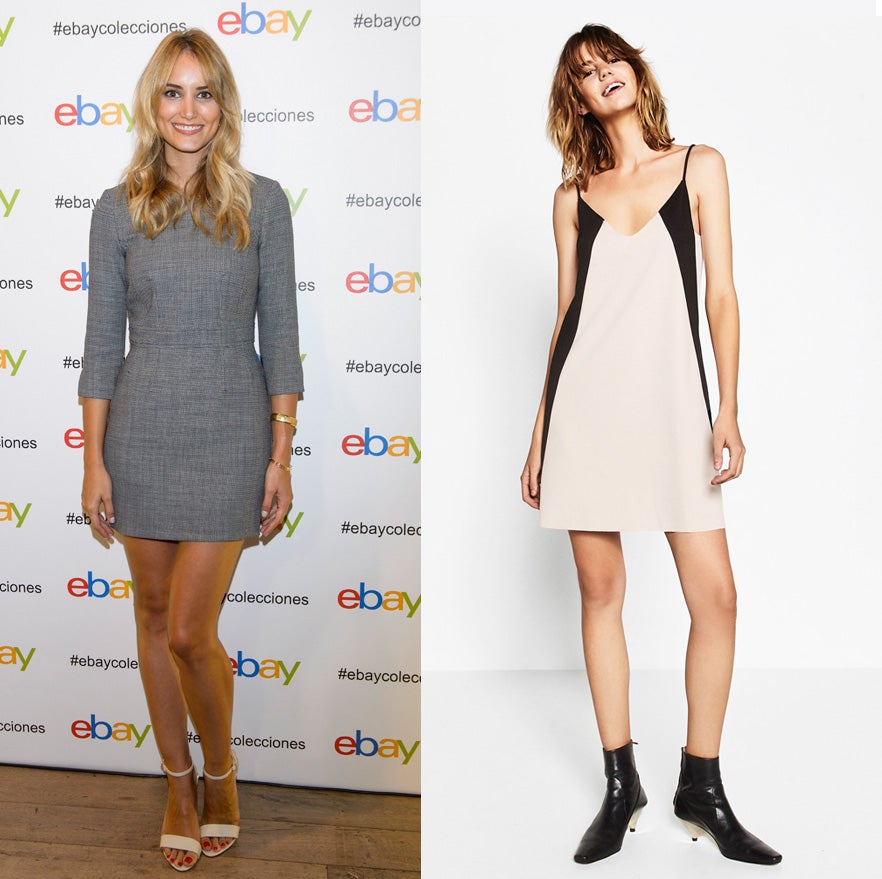 Animamos a Alba Carrillo a abandonar los modelos más clásicos de vestidos y atreverse con alguna pieza lencera como esta de Zara que con unos botines será una apuesta segura