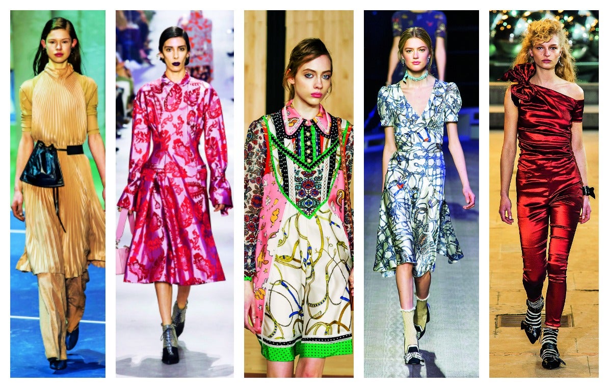 La ruta de la seda recupera sus días de gloria de la mano de la mayoría de los diseñadores y firmas. Cada cual lo interpreta a su estilo, más o menos formal, más o menos joven, o más o menos cotidiano. Pero no hay más que hablar: la seda se queda. (T. Hilfiger, Coach, Celine, Dior, Isabel Marant)