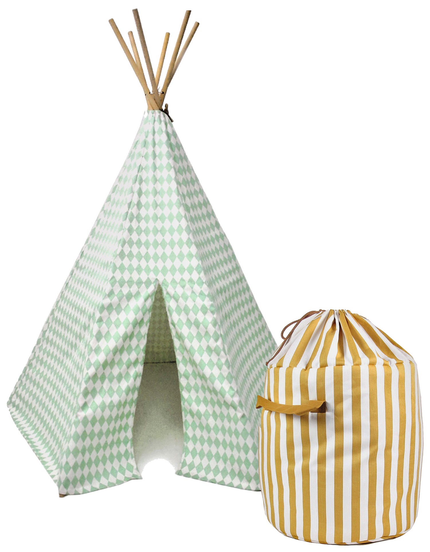 La marca de Barcelona Nobodinoz llena la habitación de color en tipis, bolsas, mantas, pufs, cojines... www.nobodinoz.com.