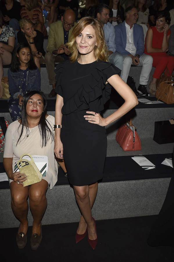 La actriz Elena Ballesteros, una de las invitadas al 'front row' del desfile de Andrés Sardá