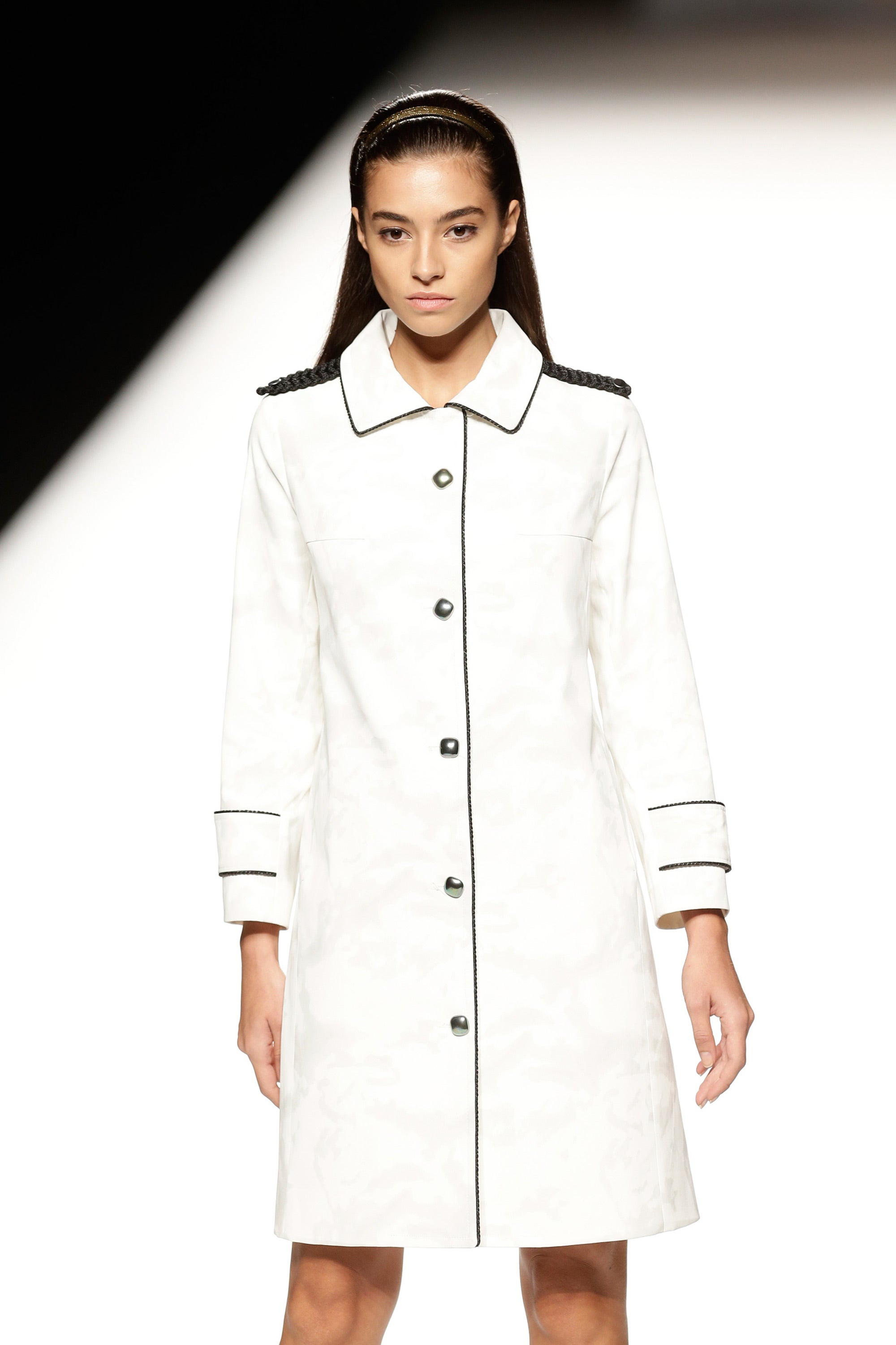 Rocío Cursset en el desfile de Ion Fiz.