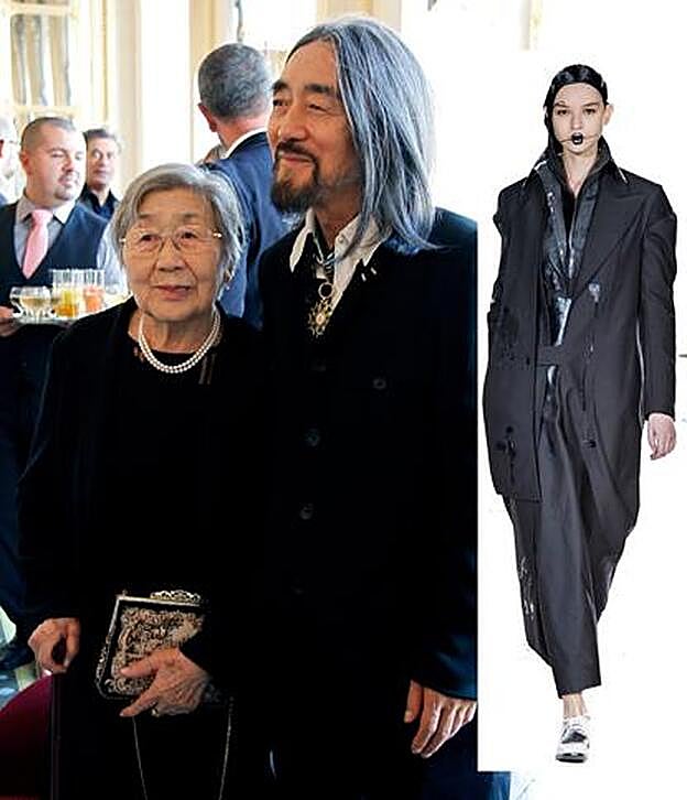 Yohji y Fumi Yamamoto. Fumi era costurera y animó a su hijo a estudiar en la misma escuela que ella.