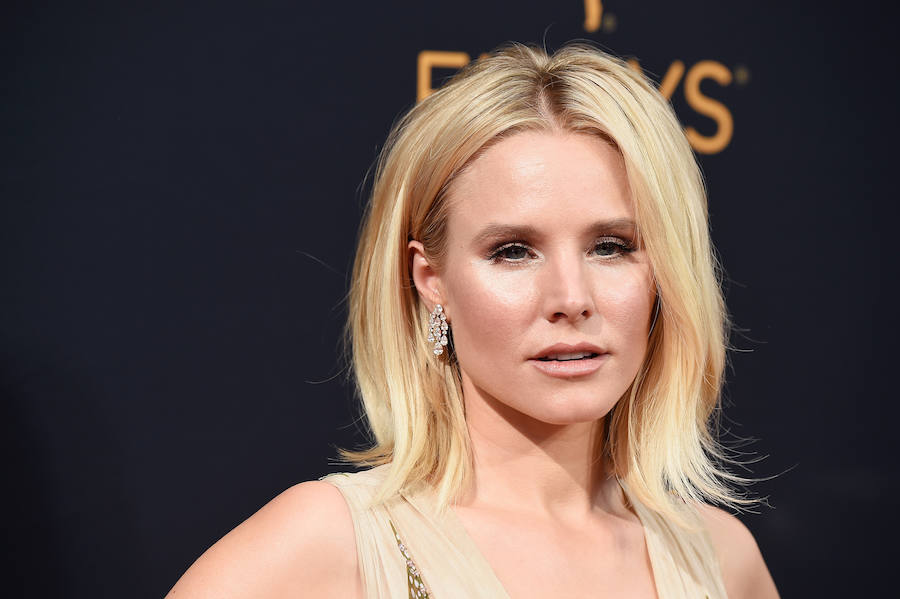 La actriz presumió de 'long bob' con un maquillaje en tonos rosados y labios nude