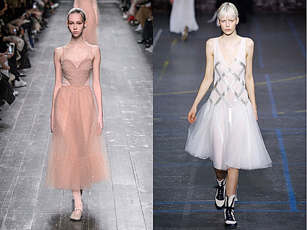 Valentino y Galliano subieron a la pasarela propuestas inspiradas en el mundo de la danza