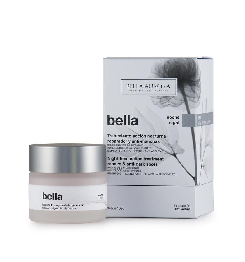 Su textura es un bálsamo fresco y fundente, no graso, que forma una película ultra-ligera sobre la piel para que los activos penetren y actúen a lo largo de toda la noche a 4 niveles: iluminador (intenso tratamiento anti-manchas con células madre de Granada y extracto de Peonía del Monte Jiri), regenerador, detoxificante y reparación intensa. (28,50€)