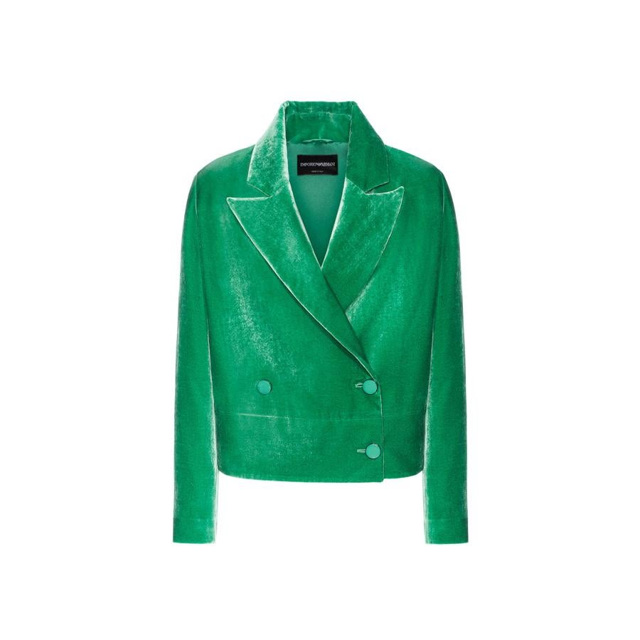 Verde y de terciopelo. Precio: 860 euros.