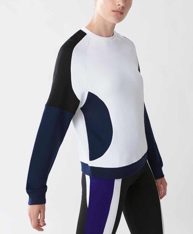Sudadera color block de Oysho (Precio: 25'99€)