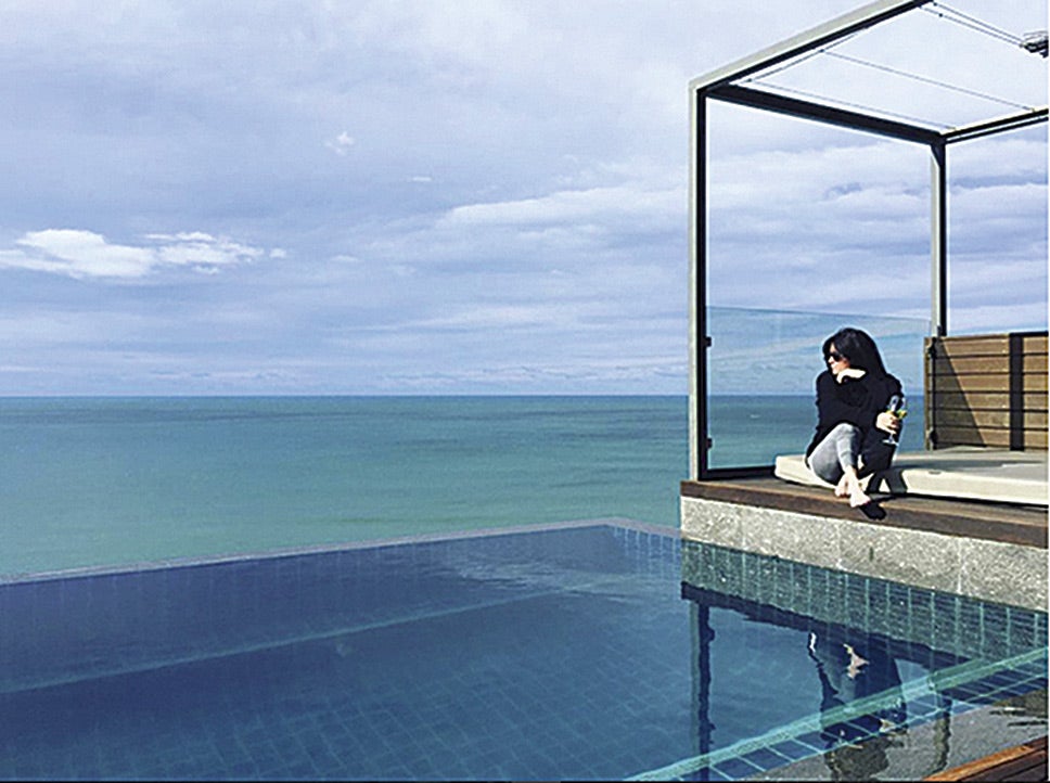 El mar es uno de sus pasiones. En la imagen está en Australia.