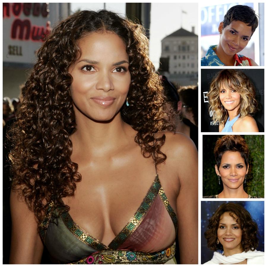 En su juventud la actriz lucia una melena larga rizada preciosa... Con la edad Halle Berry ha sabido adaptarse, se arriesgó con un pixie que le sentaba de maravilla y ahora la actriz apuesta por una media melena capeada, con ondas, flequillo y mechas... ¡No le queda mal tampoco, claro que con esas facciones lo tienen muy fácil acertar!