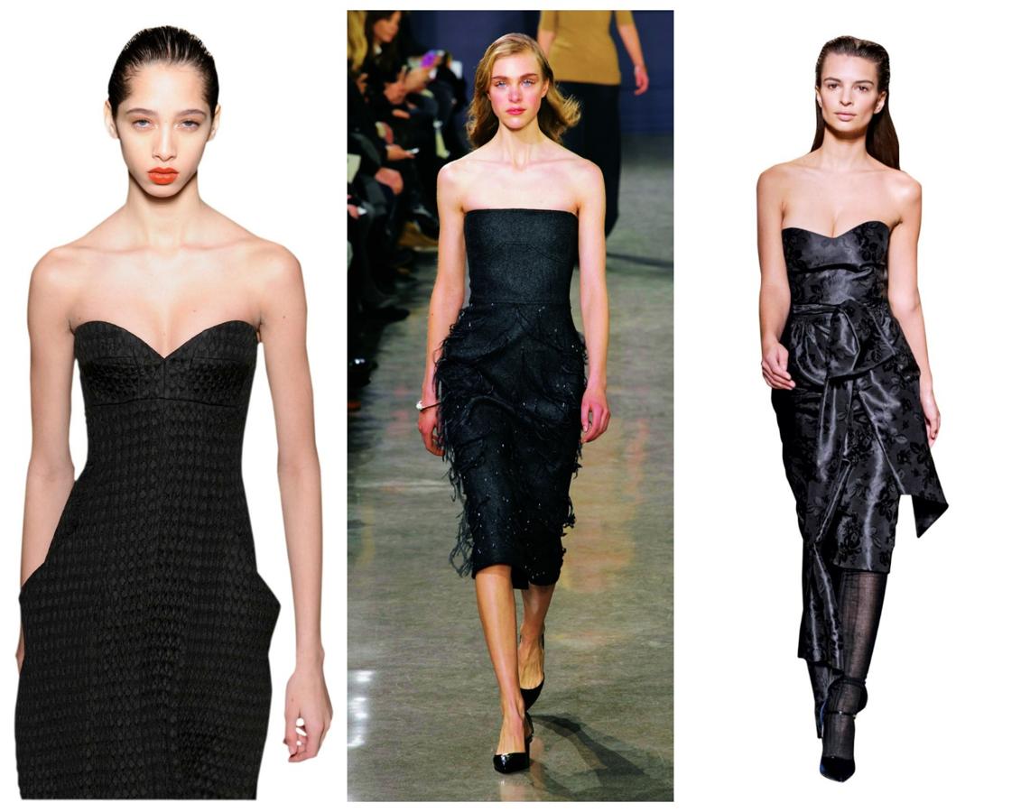 La protagonista más sexy del cine de todos los tiempos (con permiso de Marilyn Monroe) es ahora también estrella de los desfiles de Miu Miu, Saint Laurent, Victoria Beckham y más. Y todo gracias a un vestido inspirado en el que llevó Rita Hayworth en su mítica película 'Gilda'. Negro, de escote corazón, ajustado y sensual a más no poder. Nuevas y glamurosas Gildas, pero con una pequeña, pero nada sutil, diferencia: los guantes se quedan en casa.