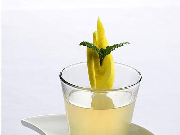 Infusión de manzana.