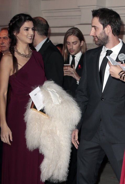 Los actores llegaro juntos, pero no posaron ante los medios.