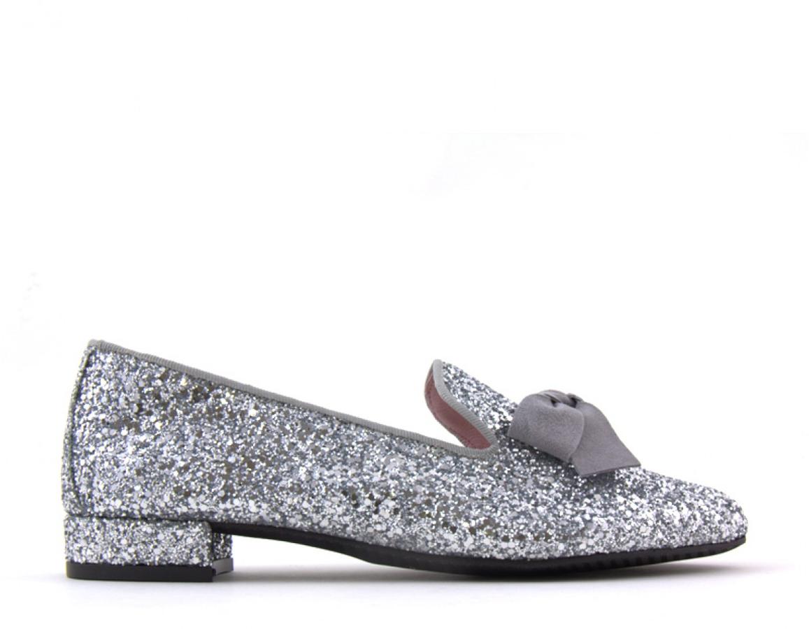 Slippers 'glitter' con lazo: ¡este modelo es el favorito de Olivia Palermo!