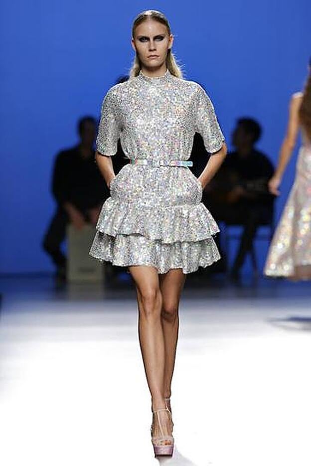 El vestido de Paula Echevarría es de la colección primavera verano de The 2nd Skin Co.