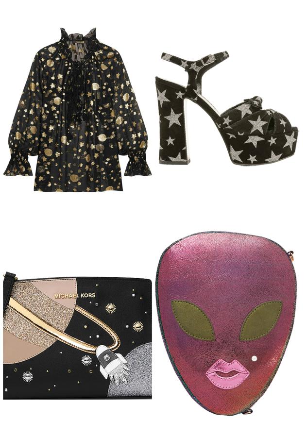 Cohetes, planetas, extraterrestres... El espacio exterior está de moda y las prendas y accesorios más cool de la Navidad parecen salidos de otro planeta. Desde las estrellas más clásicas hasta los marcianos más simpáticos.