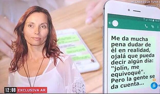 Este sería uno de los mensajes que Lorena habría intercambiado con un amigo contra su marido.