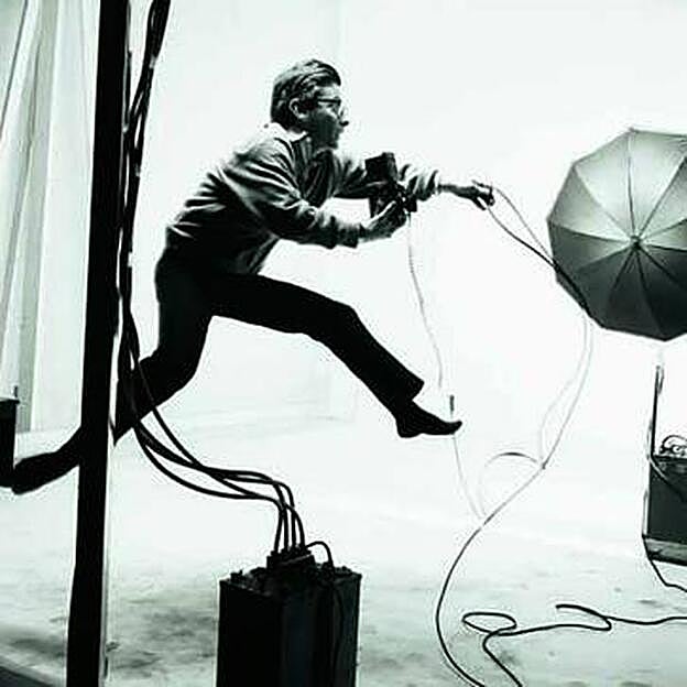 Richard Avedon en la foto de Lartigue.