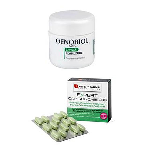 Expert Capilar de Forté Pharma (33,20 euros). Capilar Revitalizante de Oenobiol (20,75 euros).