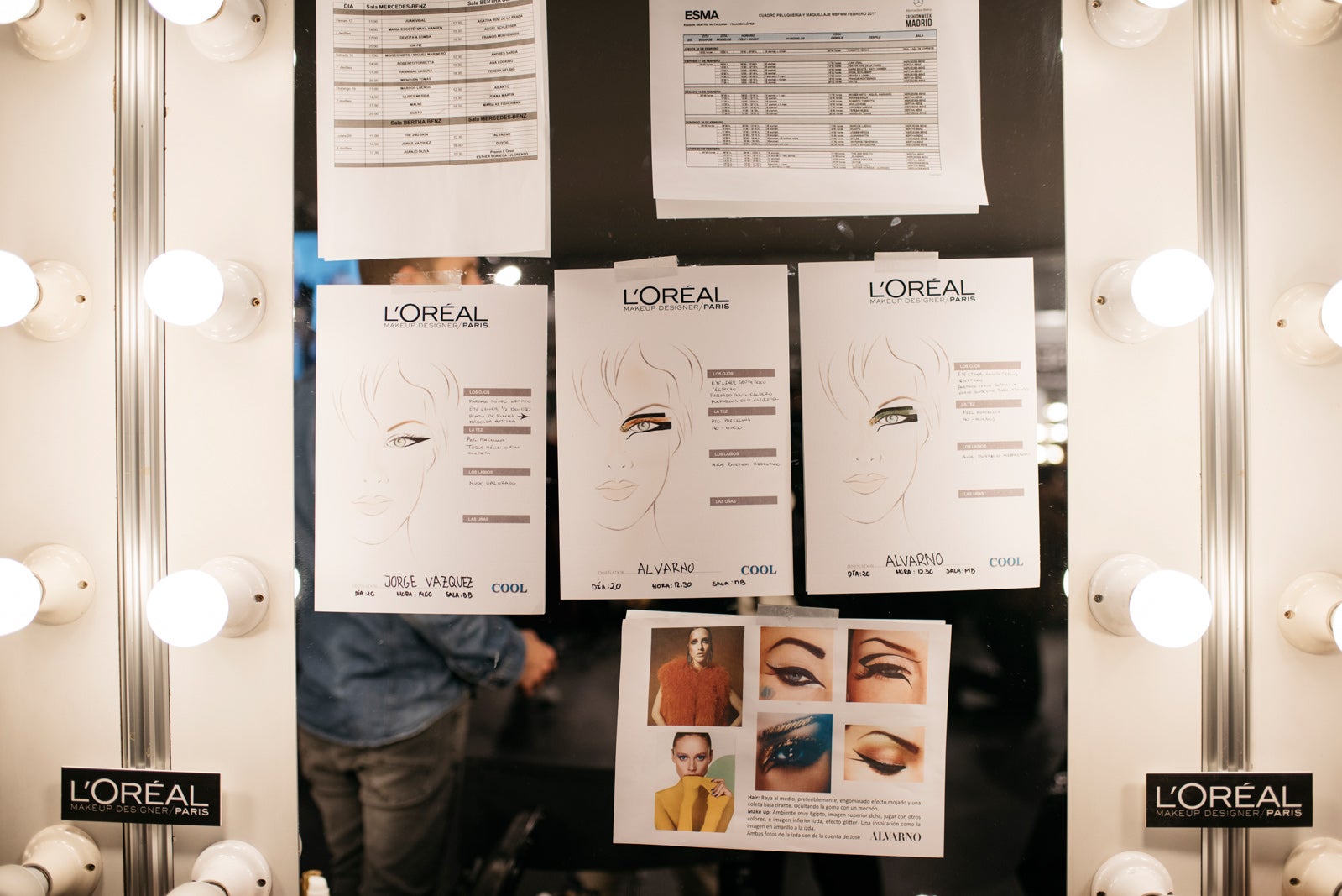 Las directrices 'beauty' cambian en cada uno de los desfiles, y los diseñadores se lo muestran al detalle al equipo de maquillaje y peluquería