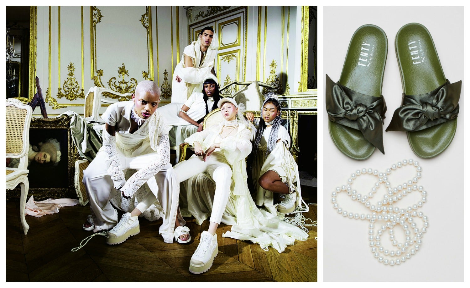 La llegada de Rihanna a Puma ha marcado un antes y un después en la historia de la firma. Las redes sociales y el street style se han rendido a las colecciones diseñadas por la cantante, Fenty Puma By Rihanna. Primero fueron las chanclas de pelo y ahora vuelve con una nueva colección con los lazos como protagonistas.