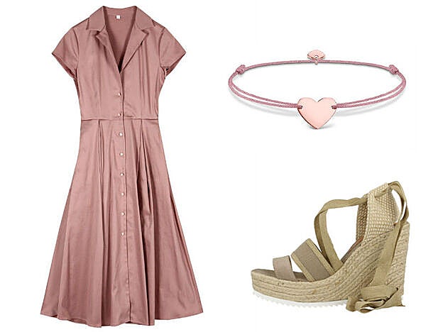 Las mañanas son para dar un paseo por la Croisette con un look al más puro estilo mediterráneo, con las cuñas Atitsa de Gioseppo.