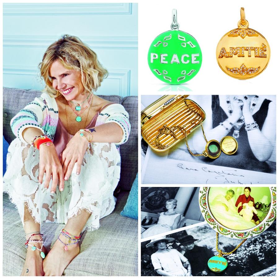 Tanuca es la colección de Eugenia Martínez de Irujo para Tous: un colgante de oro con palabras en pavé de brillantes. El nombre es el diminutivo con el que Jacobo Fitz-James Stuart, duque de Alba y abuelo de Eugenia, llamaba a su hija Cayetana. El medallón Amitié fue un regalo de la reina Victoria de Inglaterra a la emperatriz Eugenia de Montijo. Años después, esta se lo regaló a la reina Victoria Eugenia y ella a Cayetana (su ahijada), en el nacimiento de Eugenia: “Mi madre le tenía mucho cariño y es un homenaje. Es un guardapelo con cabello de la reina Victoria. Nadie lo sabía. Fue mágico”.