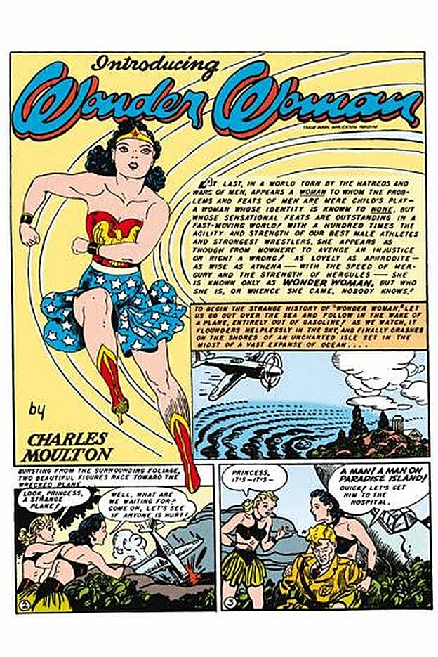 Primer cómic de Wonder Woman.