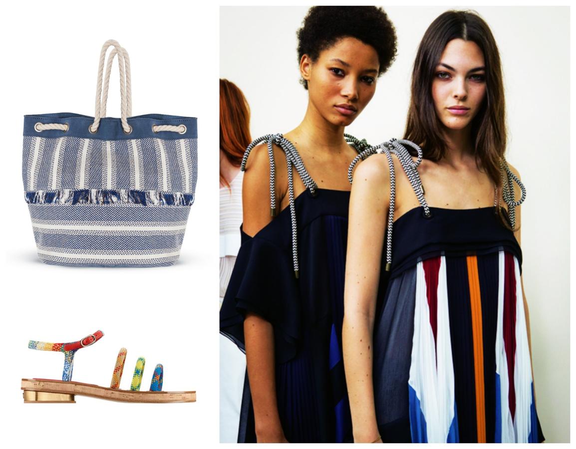 Los detalles importan. Y esta vez llegan en forma de cuerda, de las que se usan en los barcos. Un plus marinero en los tirantes de un vestido (como en Chloé), como tiras de unas sandalias o en el asa de un bolso. Amarra bien los cabos y échate a la mar... o al asfalto. Yerse, Chanel y Clöe.