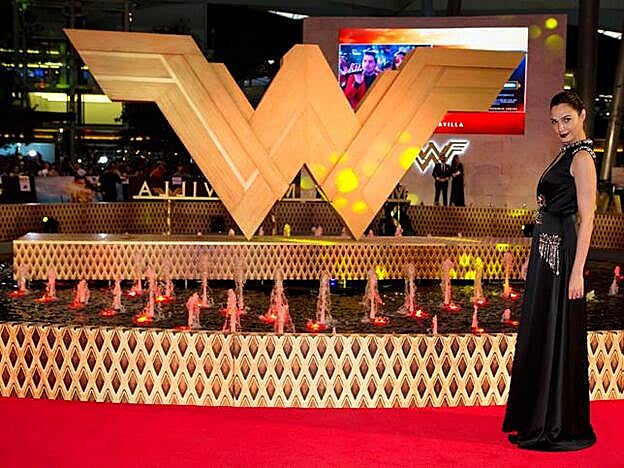 La actriz Gal Gadot en el preestreno de 'Wonder Woman'.