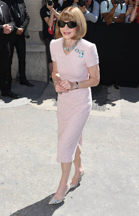 Anna Wintour, en el desfile de Chanel en la Alta Costura de París.