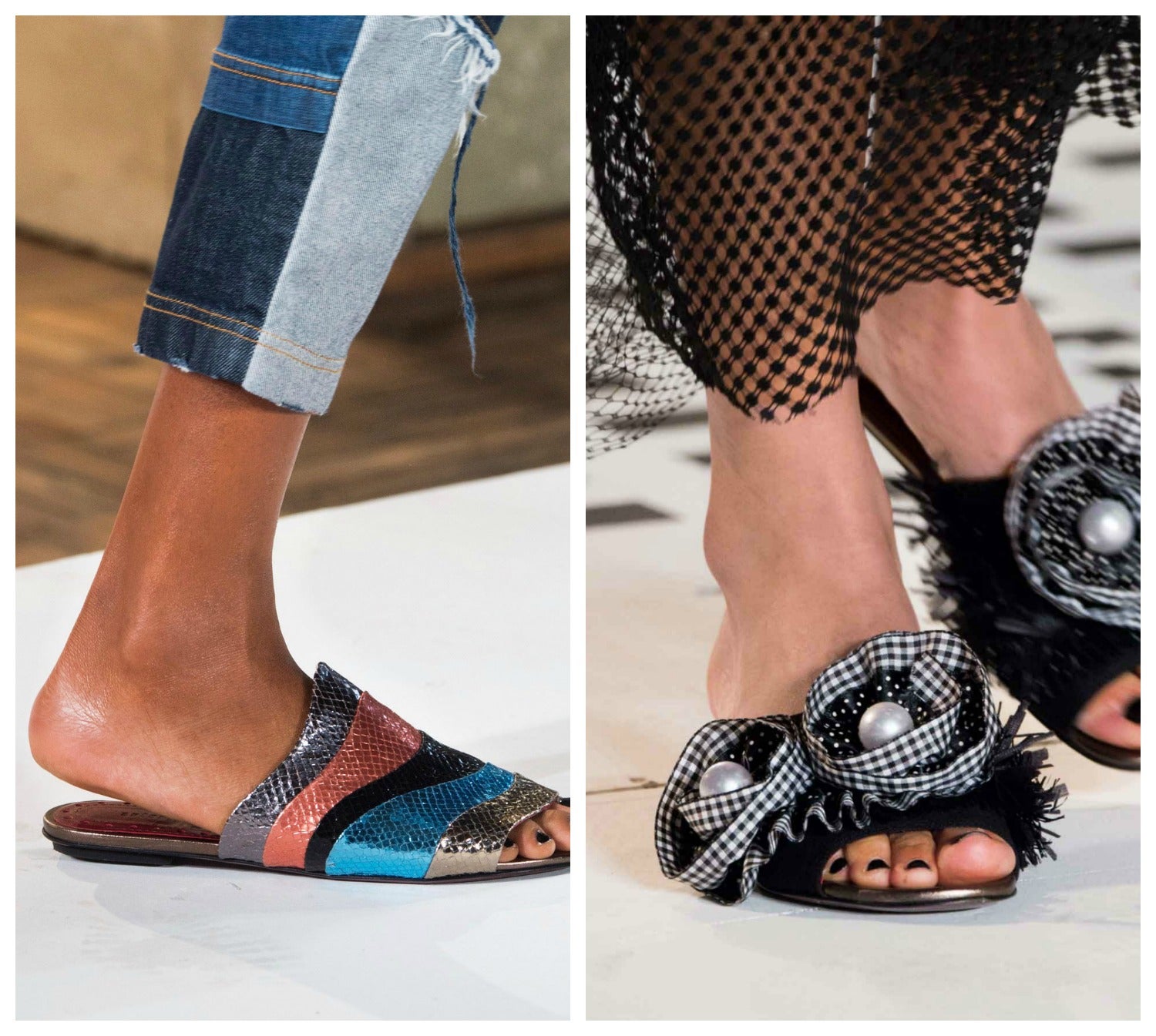 Sin complejos: las chanclas de toda la vida, esas que el año pasado llevaron las instagrammers en versión deportiva, se tunean ahora para el resto de las mortales. Con apliques, abalorios o bordados deluxe, se admiten hasta en la oficina.