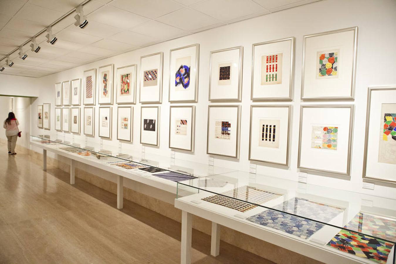 Detalle de parte de la obra de Sonia Delaunay expuesta en el Museo Thyssen. El color es uno de los grandes protagonistas.