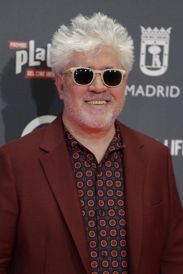 Pedro Almodóvar no falló a la entrega de los Premios Platino. Su película 'Julieta' es una de las nominadas de la noche.