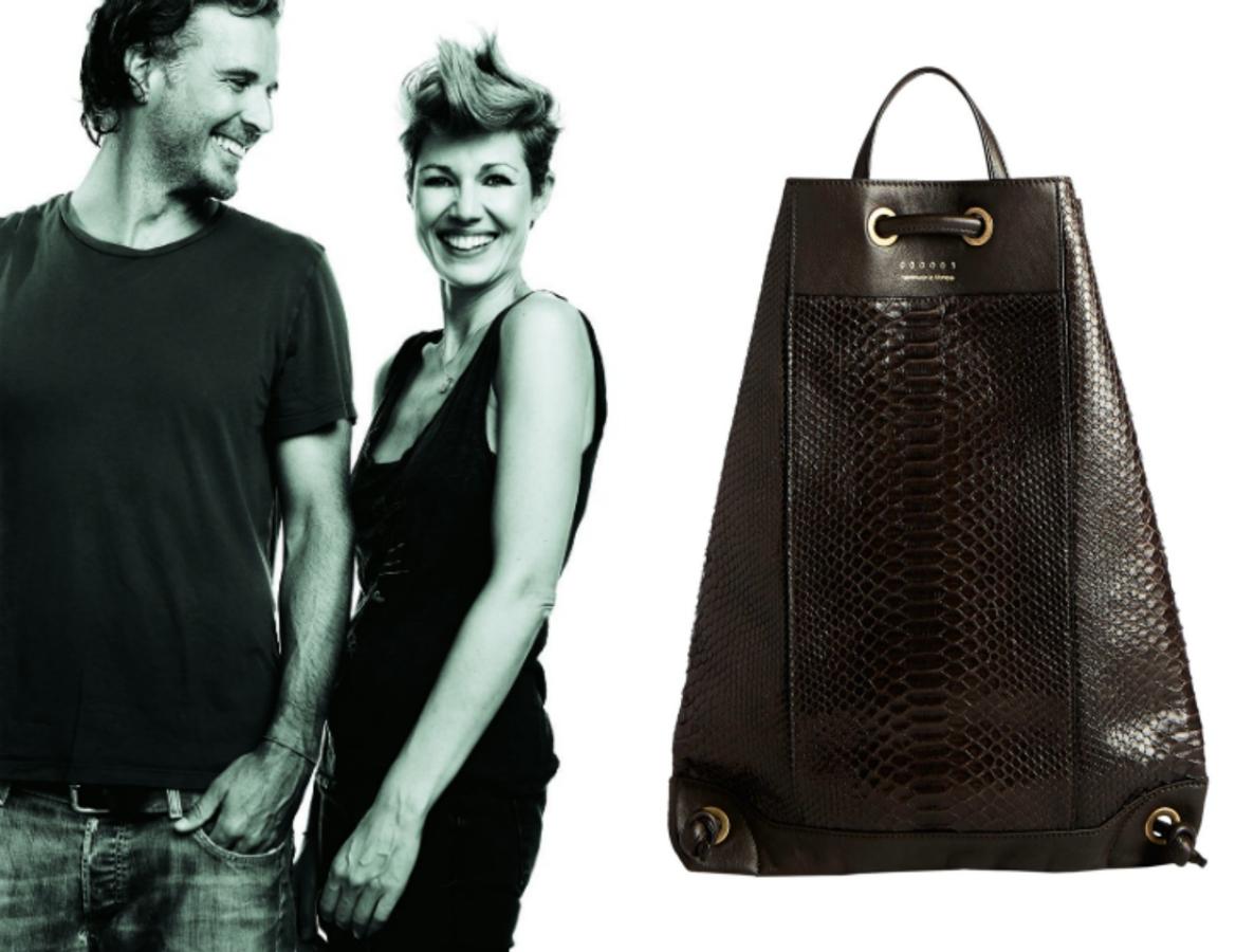 Amata Bene es la firma que la directora creativa Adriana Icaza y el fotógrafo Julio Gamboa (en la foto) han creado para que sea amada. De ahí el nombre que le han puesto a esta marca de bolsos de piel que nació en Nueva York en el año 2015 y que trabaja con pieles de Ubrique. www.amatabene.com.