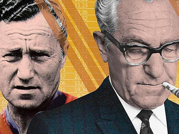 Adolf y Rudolf Dassler, antagonistas al frente de Adidas y Puma.